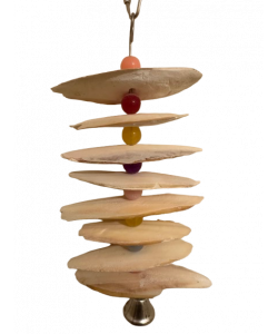 Parrot-Supplies Cuttlefish Bone Celebration Stacker Parrot Toy Parrot-Supplies Cuttlefish Bone Celebration Stacker Parrot Toy